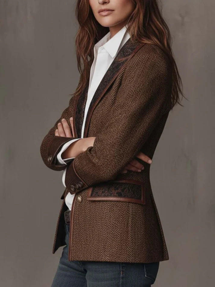 Consuelo | Blazer avec Inserts en Chevron