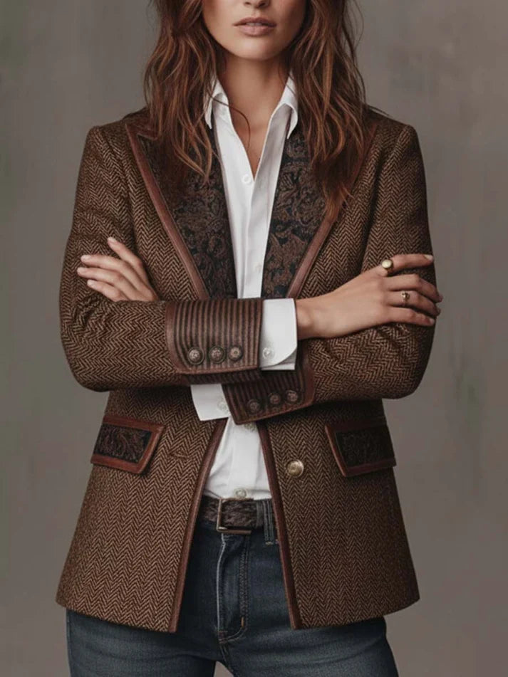 Consuelo | Blazer avec Inserts en Chevron