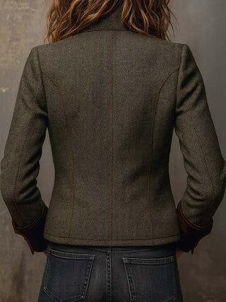Dolores | Blazer en Twill avec Profils Contrastés