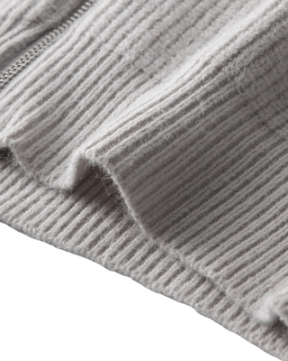Cardigan Zippé en Laine Mérinos Quatre Saisons
