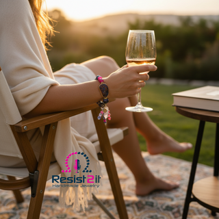 LA NUIT EN ROSÉ™ – Bracelet en pierres précieuses