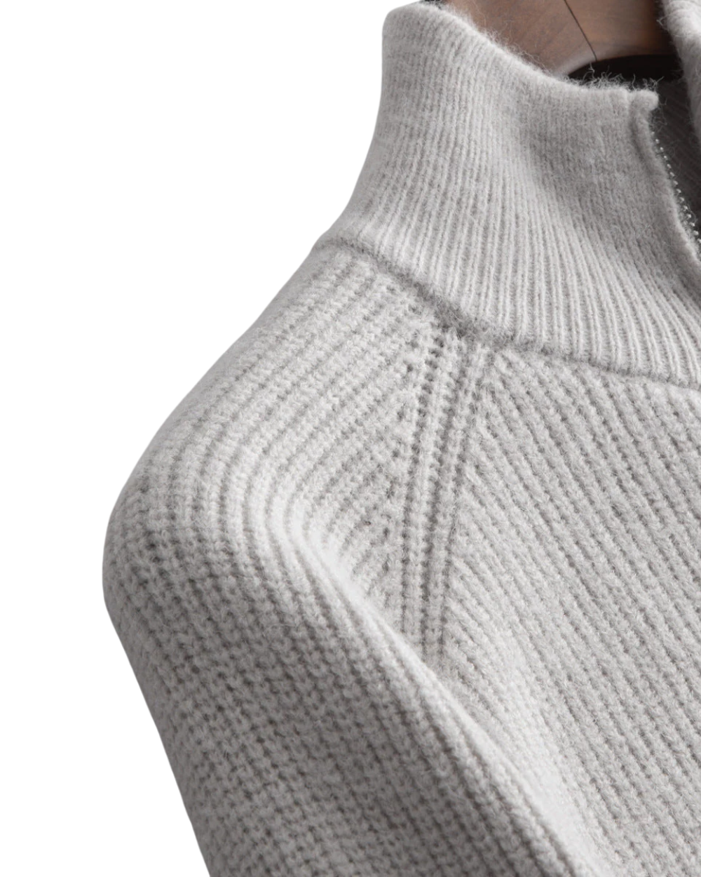Cardigan Zippé en Laine Mérinos Quatre Saisons
