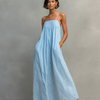 Clémence™ – Robe longue rayée aux accents méditerranéens