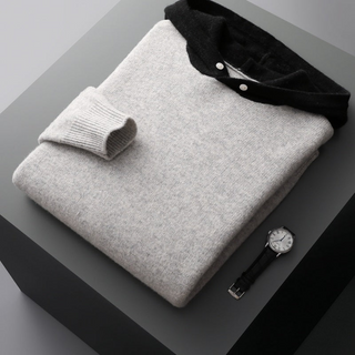 Hoodie en Laine Merino Nova