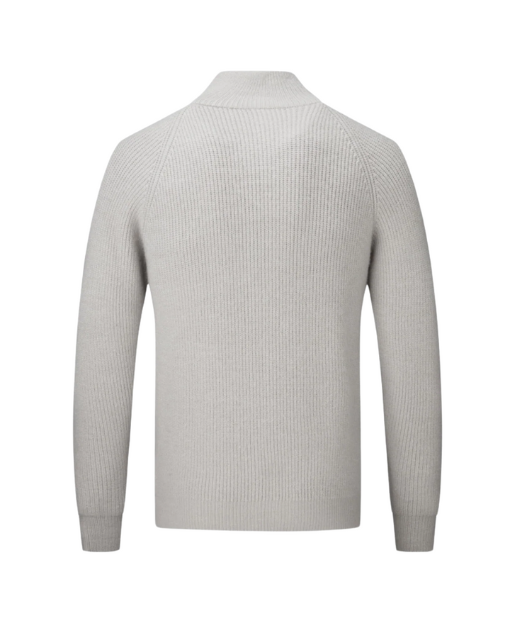 Cardigan Zippé en Laine Mérinos Quatre Saisons