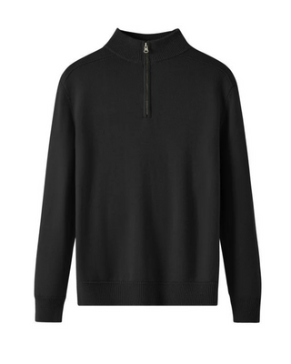 Pull zippé en laine mérinos Capri