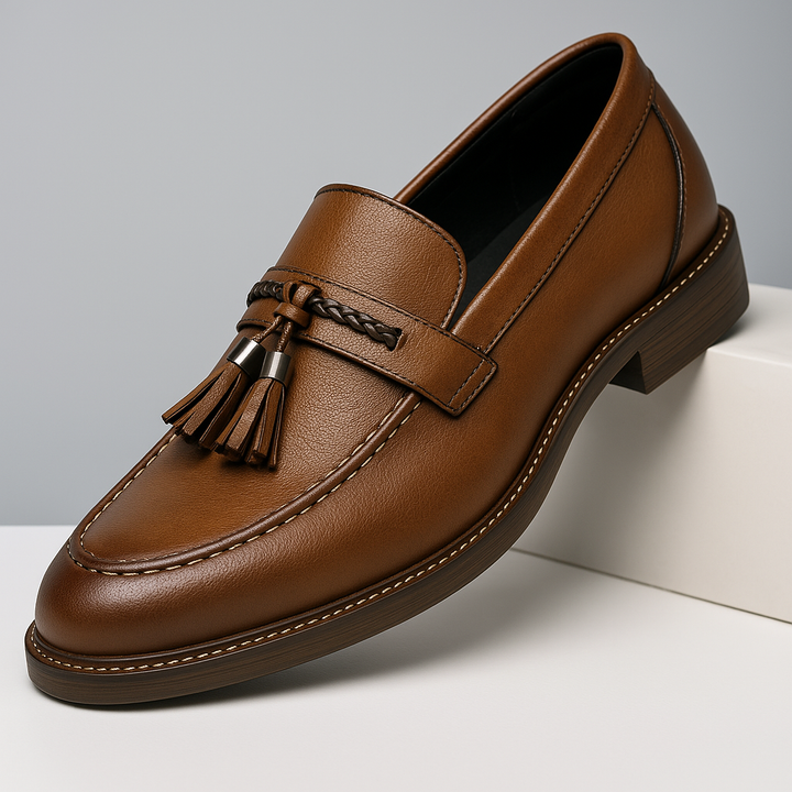 Mocassins en Cuir avec Franges