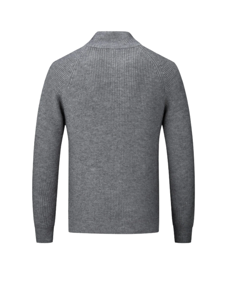 Cardigan Zippé en Laine Mérinos Quatre Saisons