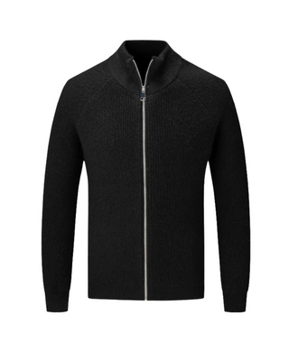 Cardigan Zippé en Laine Mérinos Quatre Saisons