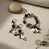 Ensemble BLACK ZEBRA™ - Bracelet & Boucles d'oreilles