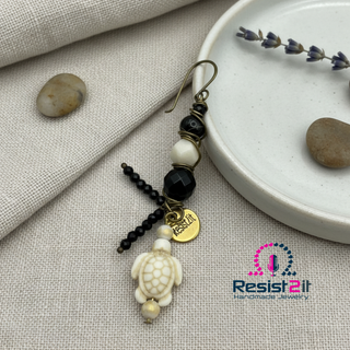 Ensemble BLACK ZEBRA™ - Bracelet &amp; Boucles d&