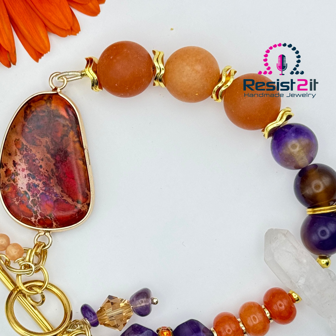 BIG ORANGES™ — Bracelet en Gemmes