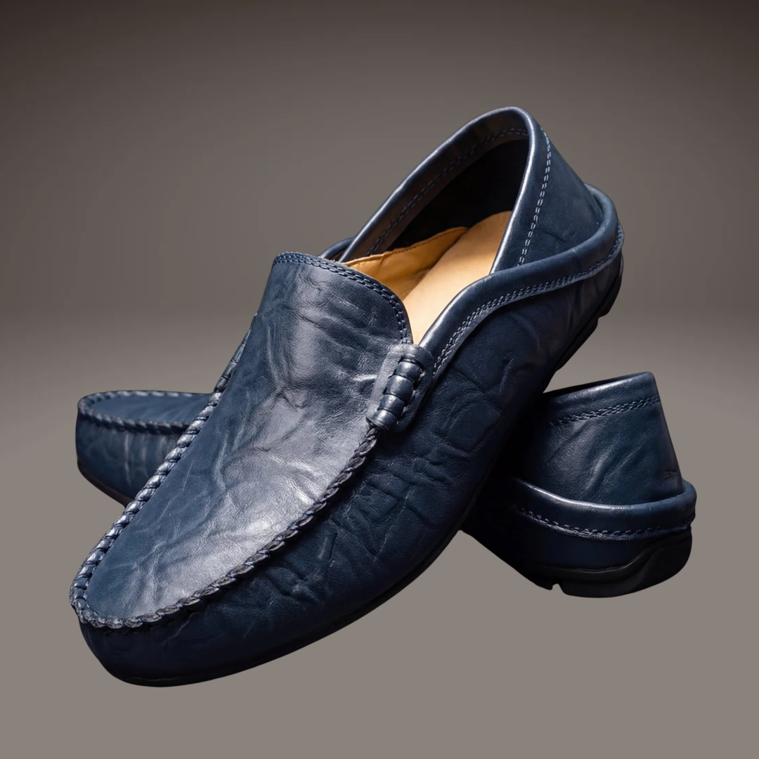 Olivier — Mocassins souples en cuir