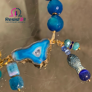 BRACELET AGATE BLEUE™