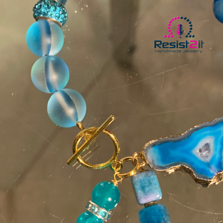 BRACELET AGATE BLEUE™