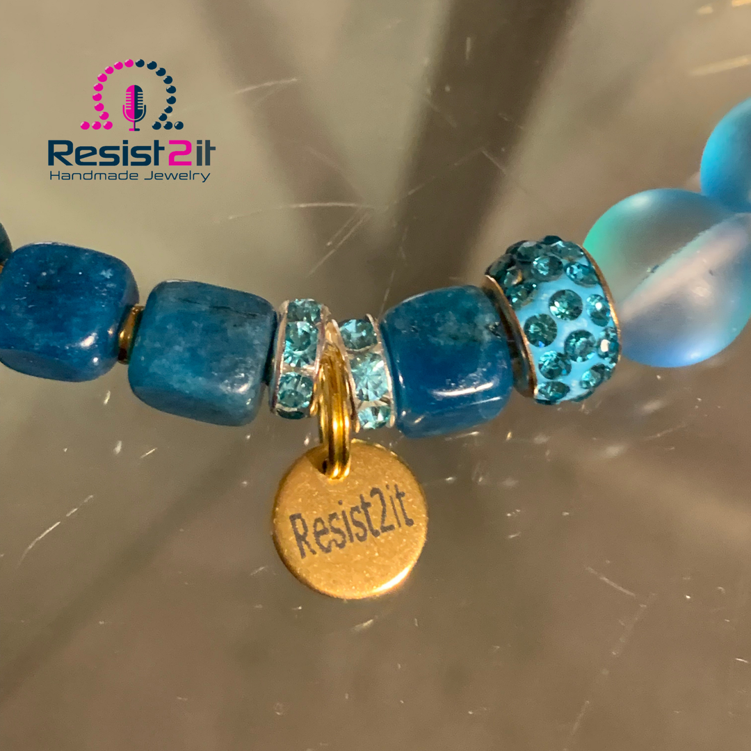 BRACELET AGATE BLEUE™