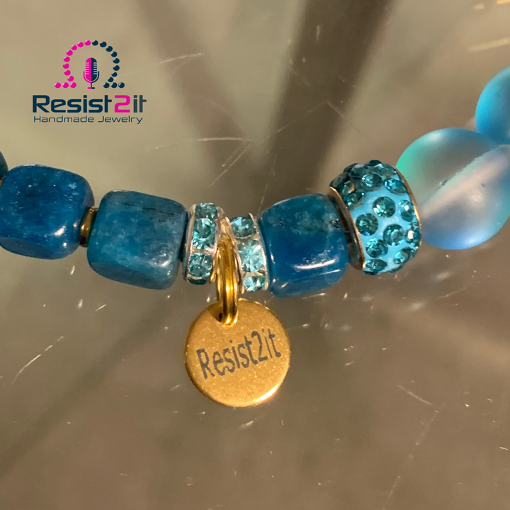 BRACELET AGATE BLEUE™