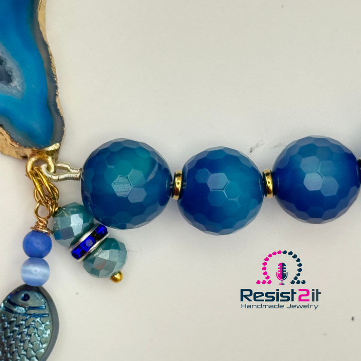 BRACELET AGATE BLEUE™