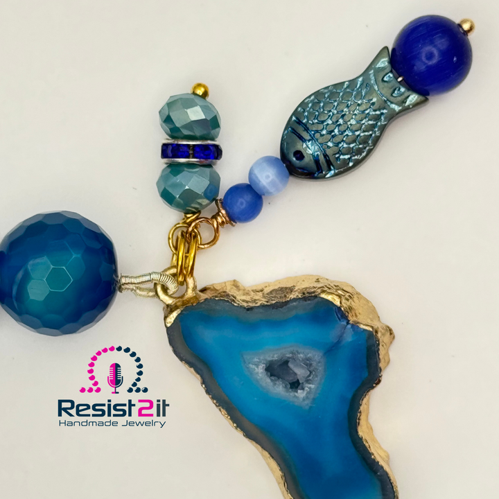 BRACELET AGATE BLEUE™