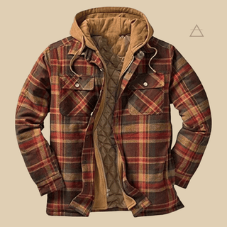Capucine™ – Veste patchwork à carreaux — Bordeaux Mousse