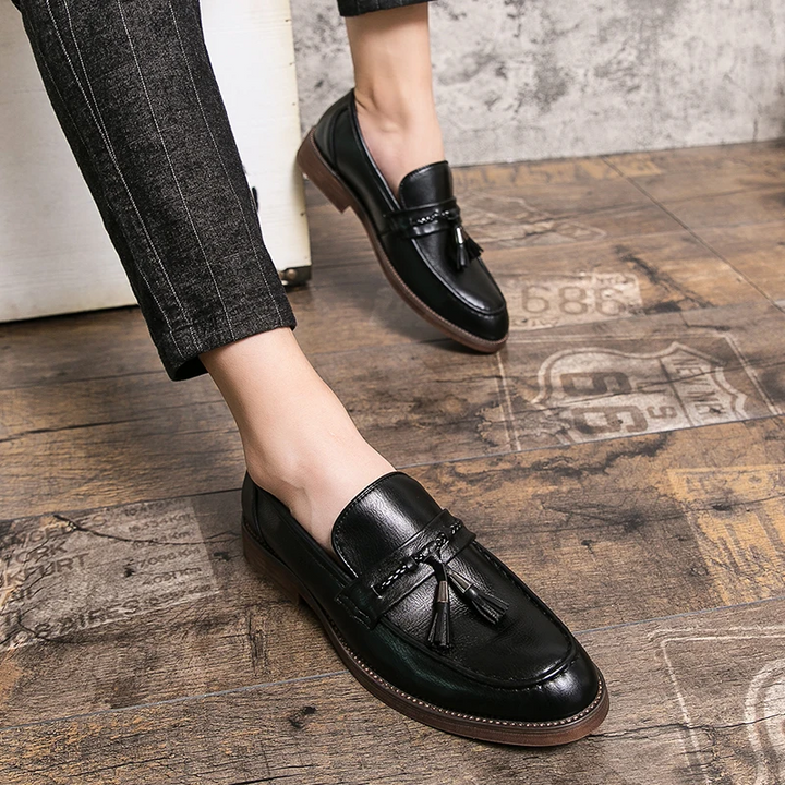 Mocassins en Cuir à Pampilles