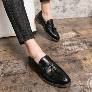 Mocassins en Cuir avec Franges