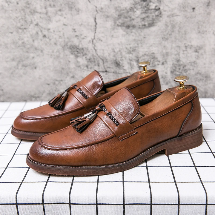 Mocassins en Cuir à Pampilles