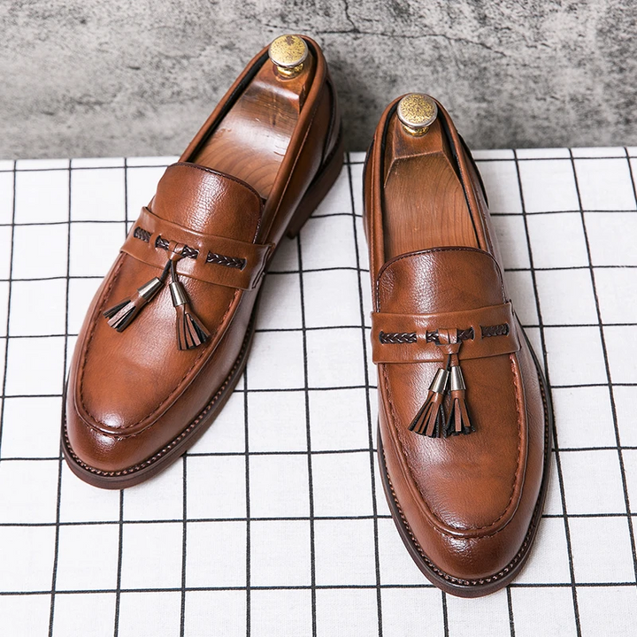 Mocassins en Cuir à Pampilles