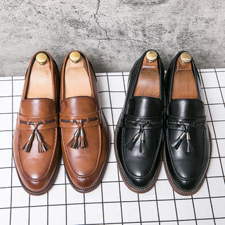 Mocassins en Cuir avec Franges