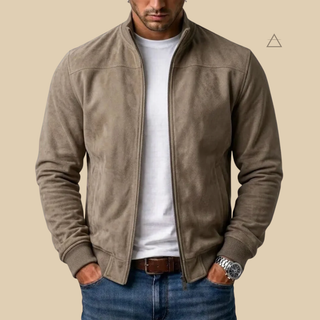 Gabriel™ blouson bomber effet suédé coloris Kaki — Studio Vespria