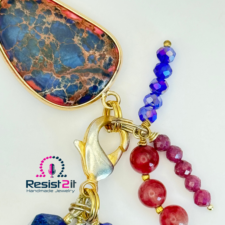 LA NUIT EN ROSÉ™ – Bracelet en pierres précieuses