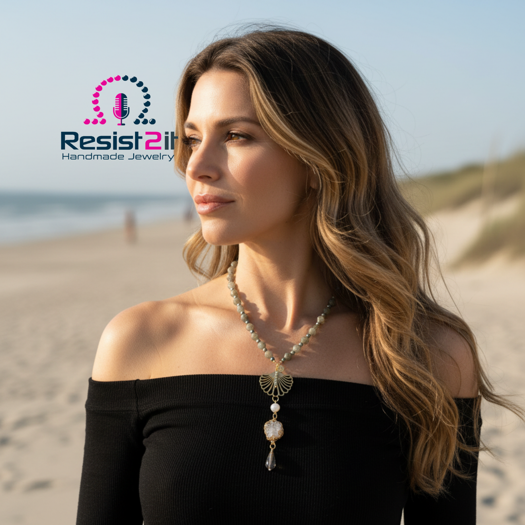 LABRADORITE LUNE™ - Collier en Labradorite &amp; Pierre de Lune