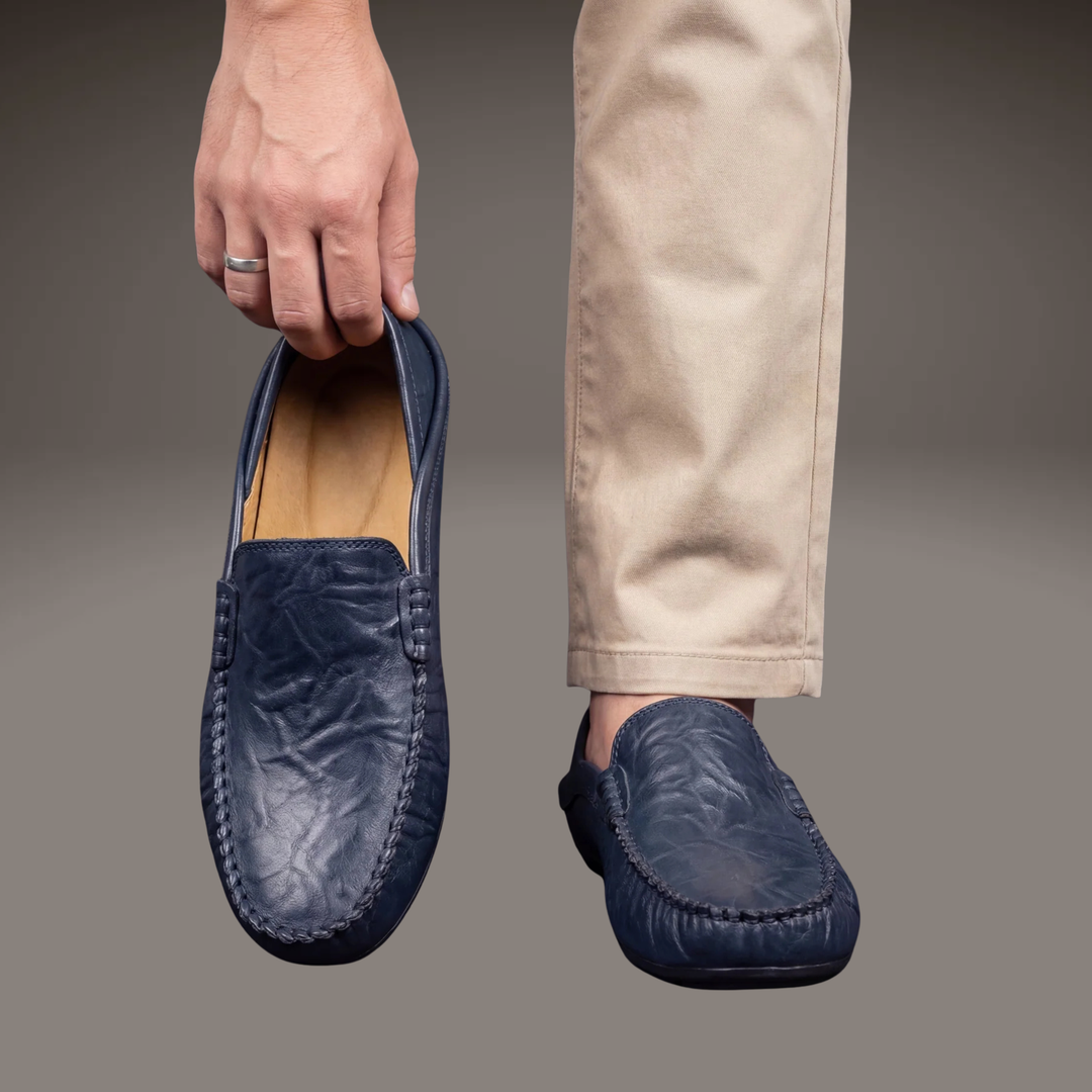 Olivier — Mocassins souples en cuir