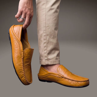 Olivier — Mocassins souples en cuir