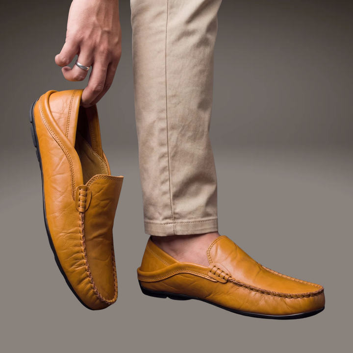 Olivier — Mocassins souples en cuir