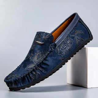 Mocassins en Daim Gravé