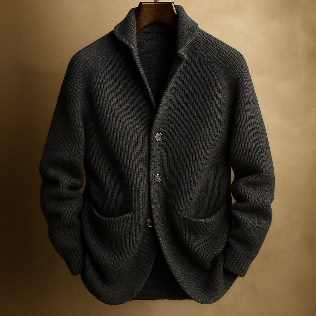 Adrien™ – Cardigan en maille côtelée