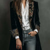 Marta | Blazer à Coupe Sculptée avec Imprimé Baroque
