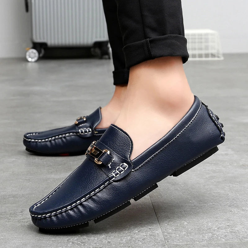 Mocassins en Cuir Authentique