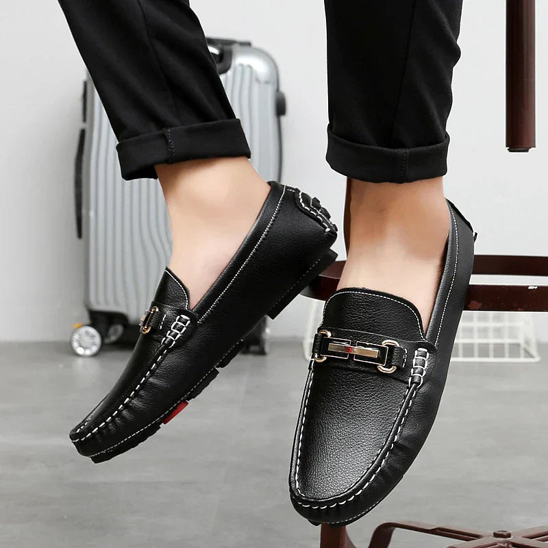 Mocassins en Cuir Authentique