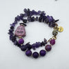 Violet Duality™ — Bracelet Déclaration en Améthyste