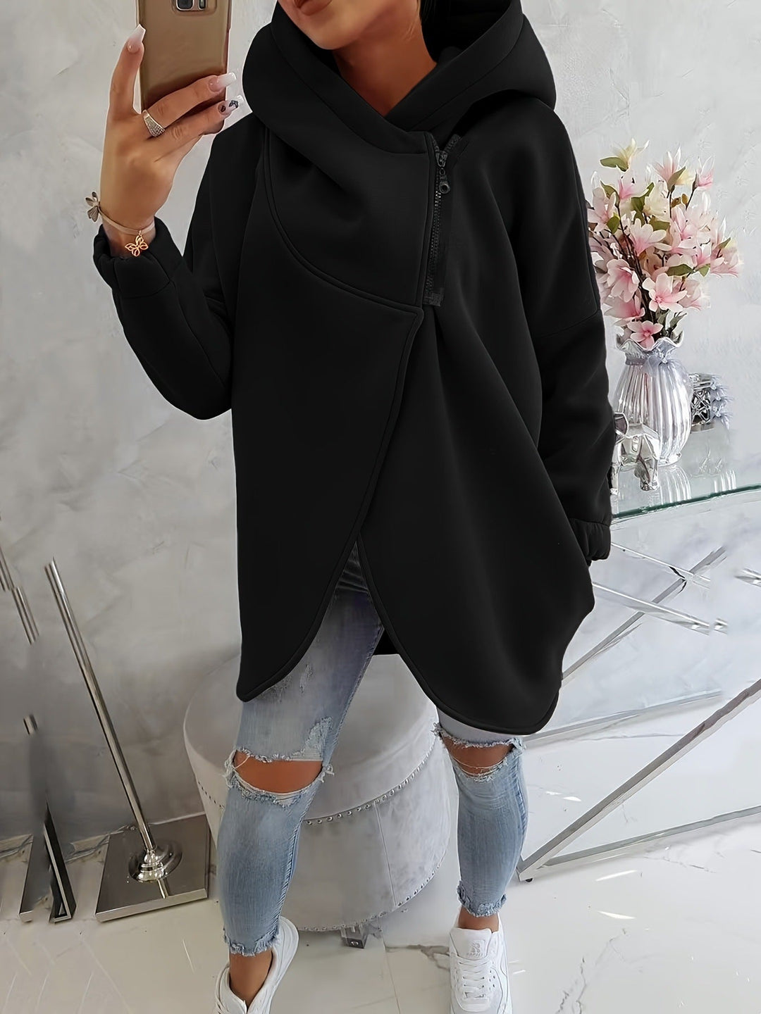 ÉLODIE| Veste Zippée Décontractée pour Femme