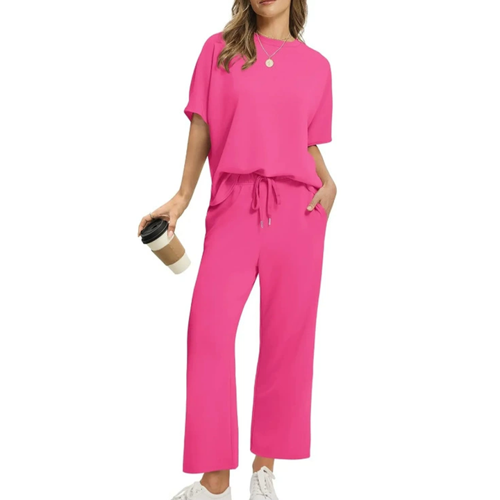 SoftSet | Ensemble Décontracté de Blouse et Pantalons pour Femmes