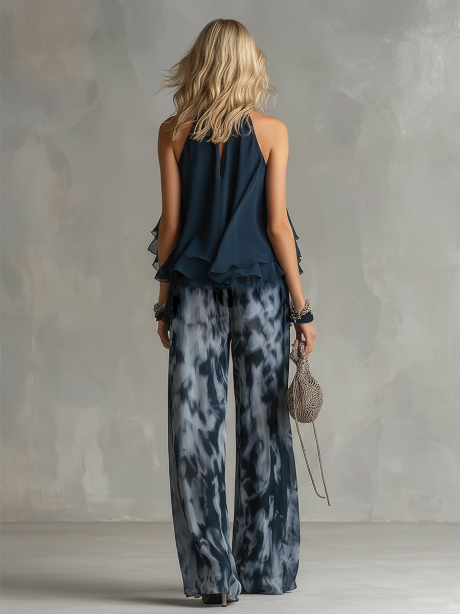 Elisa | Ensemble élégant et léger avec un top fluide et un pantalon large