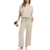 SoftSet | Ensemble Décontracté de Blouse et Pantalons pour Femmes